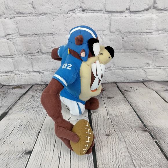 TAZ TAZMANIAN DEVIL LOONEY TUNES 11" Football Plush Stuffed Animal Doll Nanco - Picture 6 of 7